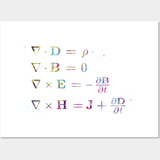 Maxwell's equations Posters and Art